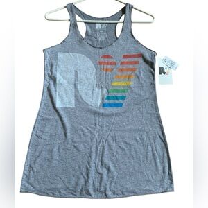 NWT! Gray Rebell Yell Long Tank Size XS